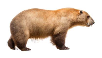 brown bear isolated on transparent background cutout
