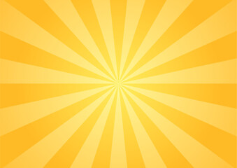 集中線 　背景　黄色　金色　オレンジ　ベクター