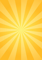 集中線 　背景　黄色　金色　オレンジ　ベクター