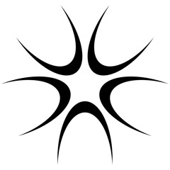 Element Y2K shape aesthetic black