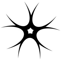 Element Y2K shape aesthetic black