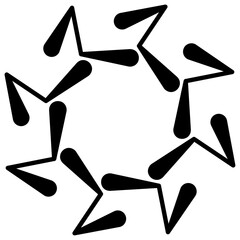 Element Y2K shape aesthetic black