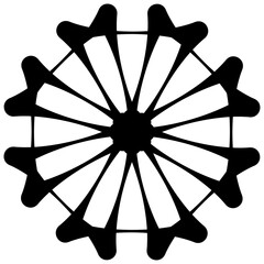 Element Y2K shape aesthetic black