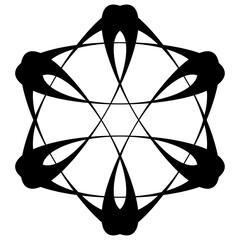 Element Y2K shape aesthetic black