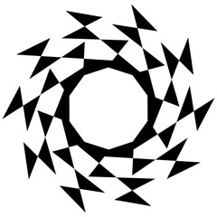 Element Y2K shape aesthetic black