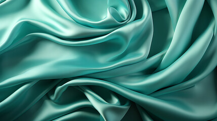 Abstract colorful textured background imitation of emerald green silk fabric