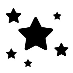 twinkling stars icon vector svg minimalistic design
