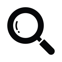 Magnifying glass vector design, a research tool icon in trendy style