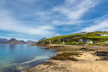 island of skye, lake Coruisk landscape, scotland, uk