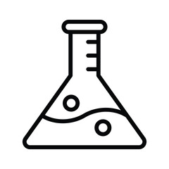 An amazing icon of flask in modern style, ready to use vector, laboratory flask