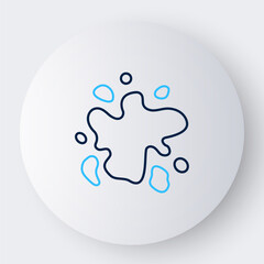 Line Paint spray icon isolated on white background. Colorful outline concept. Vector