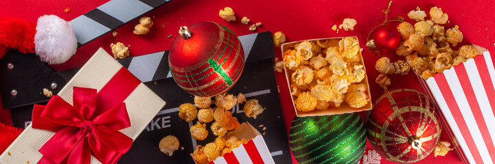 Christmas movie night part, Gather friends and family for home cinema. Invitations to New Year,...