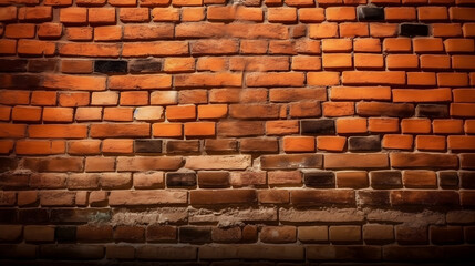 Old brick wall texture background. for interior or exterior design with copy space, banner background.