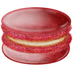 Red macaron.