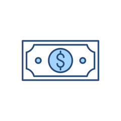 Dollar related vector icon. Isolated on white background. Vector illustration
