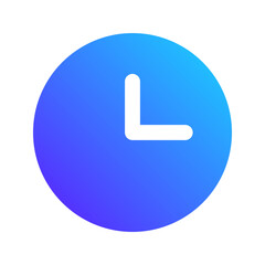 clock gradient fill icon