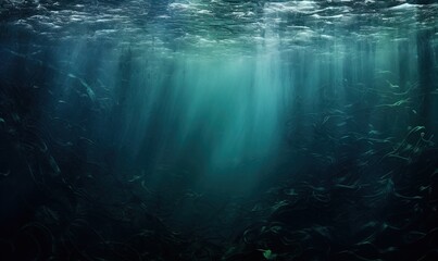 An underwater image with lays of light breaking through. Great for stories about the ocean, travel, adventure, snorkeling, scuba diving, underwater exploration, conservation and more.