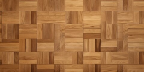 Parquet floor, light brown, square pattern, background, top view
