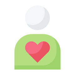 Human Love Flat Icon