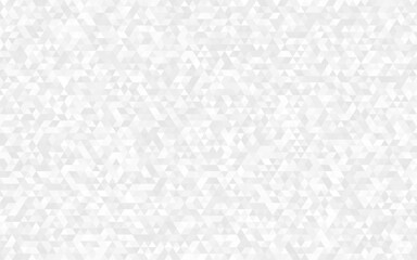 Abstract geometry triangle pattern white and gray background. Seamless white triangles mosaic background, Silver geometric shapes pattern or abstract gradient triangular retro shapes, illustration 
