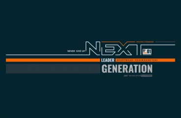  next generation typography t-shirt and apparel design.  © jenny