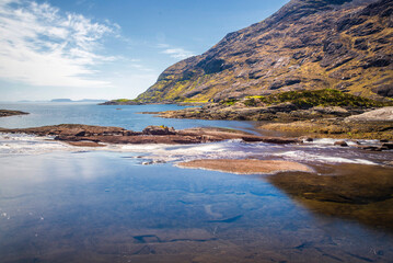 Fototapeta premium island of skye, lake Coruisk landscape, scotland, uk