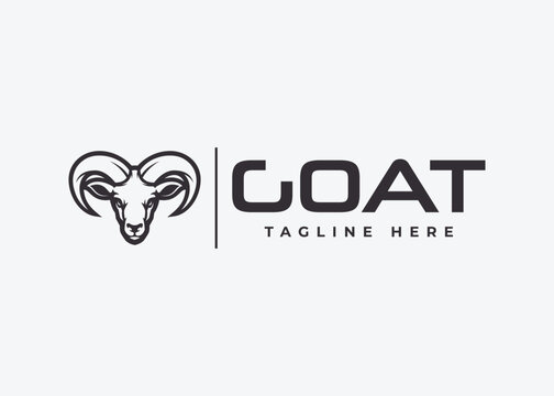 goat logo vector icon illustration