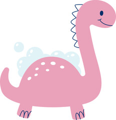 Dinosaur Washing Illustration