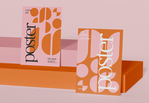 Standing Posters Mockup