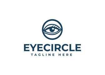 eye logo vector icon illustration
