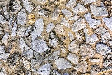 Texture of street stone pavement.