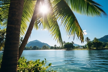 Image of sunny tropical landscape