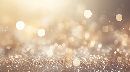 Vintage glitter lights: a whimsical and festive illustration of abstract background with silver and...