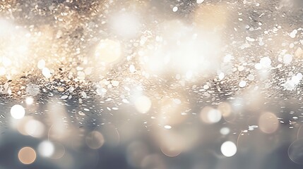Vintage glitter lights: a whimsical and festive illustration of abstract background with silver and white colors, perfect for banners and backgrounds