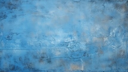 Fototapeta na wymiar Blue cement wall with rough texture and cracks as abstract background