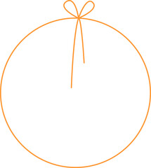 Round Frame With Bow