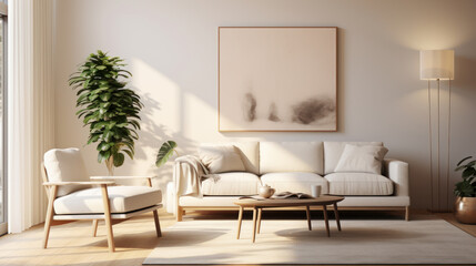 Fototapeta na wymiar Modern bright luxury living room