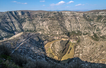 Cirque de Navacelles à Saint-Maurice-Navacelles, Hérault, France