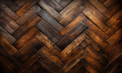 A detailed wooden floor with a contrasting dark backdrop