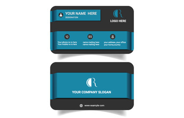 Luxury realistic  modern business card design template