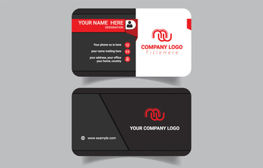Luxury unique  realistic  modern business card design template