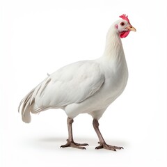 A white rooster. Great for articles on chicken , poultry, farming, cooking, food supply, agriculture, entrepreneurship and more. 