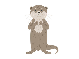 カワウソのイラスト