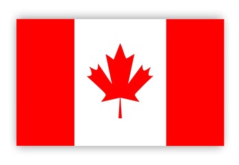 Fototapeta na wymiar Canadian Flag , red maple leaf showing the beauty of Canada 