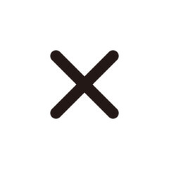 Fototapeta premium バツ 掛け算 