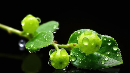 green leaves background