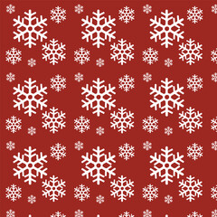Christmas Snowflakes pattern - seamless pattern - Festive Christmas Snowflakes Seamless Pattern - Festive Christmas Snowflakes Seamless Pattern