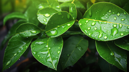 Naklejka premium green leaf, pattern, leaf background, green leaves