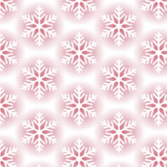 Naklejka na ściany i meble Christmas Snowflakes pattern - seamless pattern - Festive Christmas Snowflakes Seamless Pattern - Festive Christmas Snowflakes Seamless Pattern