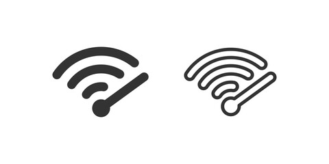 Wi-fi speed icon. Vector illustration design.